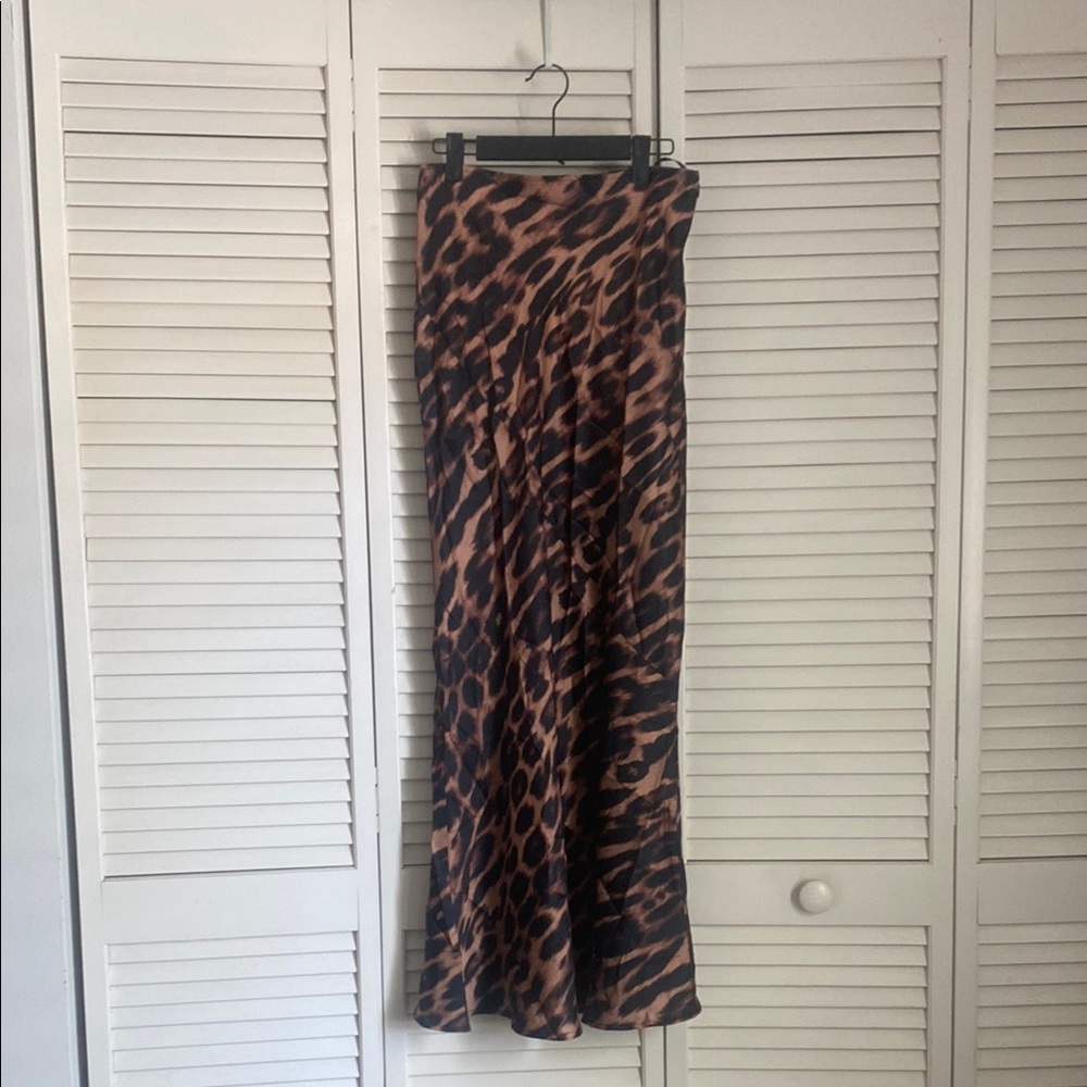 Leopard Print Maxi Skirt